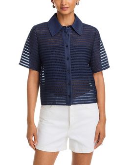Frame Frame The Denim Lattice Cotton Shirt