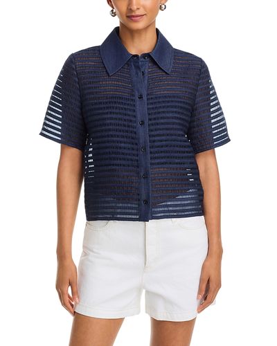 Frame Frame The Denim Lattice Cotton Shirt