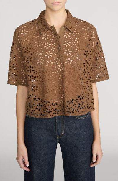 FRAME FRAME The Downing Eyelet Polo