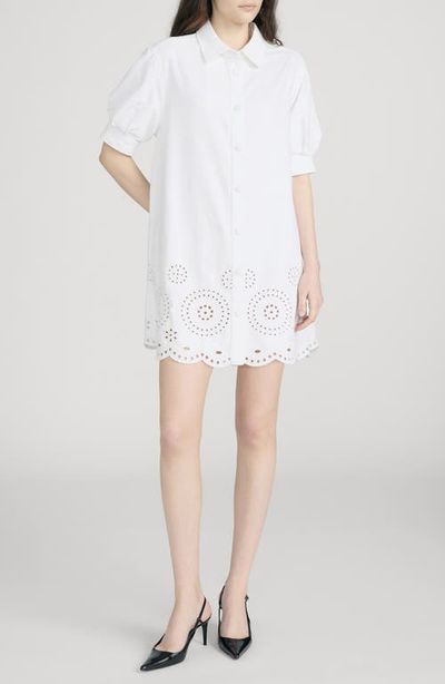 FRAME FRAME The Eyelet Play Shirtdress