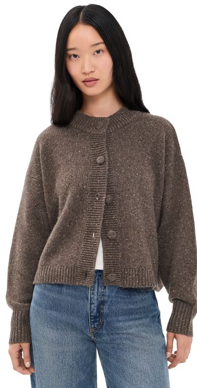 FRAME FRAME The Fleck Cardigan Brown