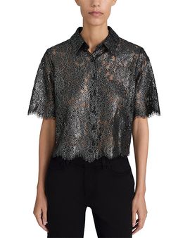 Frame Frame The Foil Lace Shirt