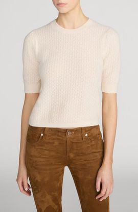 FRAME FRAME The Gathered Honeycomb Cashmere Sweater