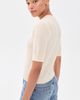 FRAME FRAME The Gathered Honeycomb Cashmere Sweater Cream - 4