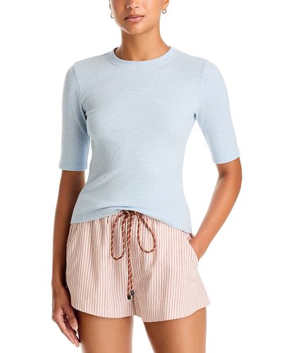 Frame Frame The Heather Rib Crewneck Tee