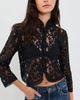 FRAME FRAME The Lace Salon Top Black - 2