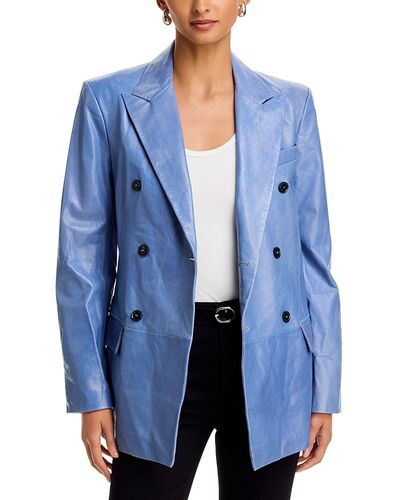 Frame Frame The Leather Boulevard Blazer