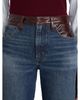 Frame Frame The Leather Contrast Swing High Rise Jeans in Sail - 5