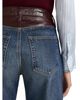 Frame Frame The Leather Contrast Swing High Rise Jeans in Sail - 6