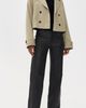 FRAME FRAME The Leather Gray Jeans Black - 5