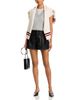 Frame Frame The Leather Pleat Front Shorts - 2