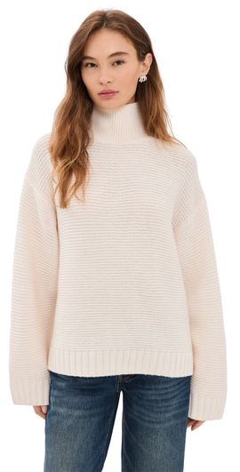 FRAME FRAME The Links Turtleneck Sweater Ecru