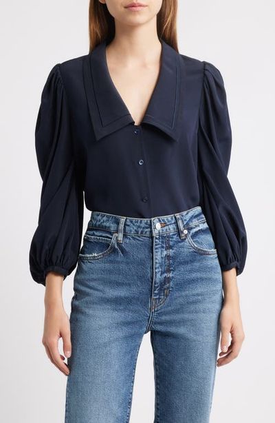 FRAME FRAME The Long Sleeve Silk Sailor Shirt