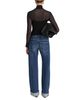 Frame Frame The Low Bow Mid Rise Cuffed Jeans in Volt - 5