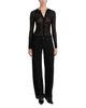 Frame Frame The Low Bow Mid Rise Cuffed Wide Leg Jeans in Black - 2