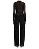 Frame Frame The Low Bow Mid Rise Cuffed Wide Leg Jeans in Black - 5