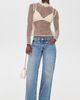FRAME FRAME The Mesh Glimmer Top Cream - 5