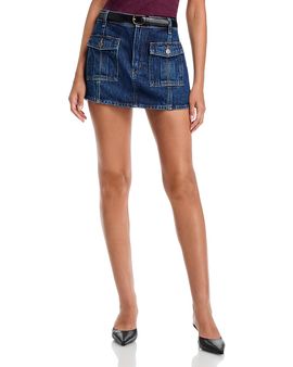 Frame Frame The Mini Denim Utility Skirt