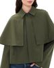FRAME FRAME The Paddock Cape Jacket Military Green - 1