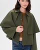 FRAME FRAME The Paddock Cape Jacket Military Green - 2