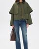FRAME FRAME The Paddock Cape Jacket Military Green - 5