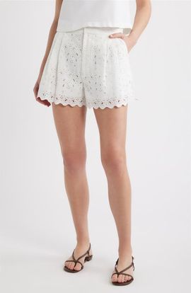 FRAME FRAME The Paisley Eyelet Shorts