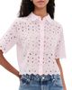 FRAME FRAME The Paisley Eyelet Top Bubble Gum - 1