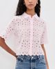 FRAME FRAME The Paisley Eyelet Top Bubble Gum - 2