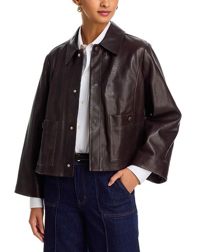 Frame Frame The Paper Leather Swing Jacket