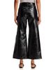 Frame Frame The Patent Leather High Rise Swing Jeans in Black - 3