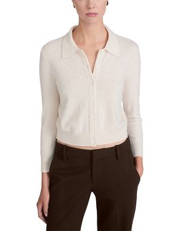 Frame Frame The Pearl Embellished Wool & Cashmere Cardigan