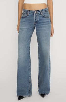 FRAME FRAME The Pixie Leo Low Waist Wide Leg Jeans