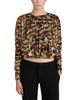 Frame Frame The Pleated Bubble Silk Cropped Top - 1