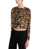 Frame Frame The Pleated Bubble Silk Cropped Top - 3