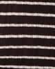 FRAME FRAME The Pointelle Crewneck Chestnut Stripe - 6