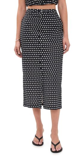 FRAME FRAME The Polka Dot Skirt Black multi
