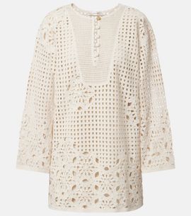 Frame Frame The Postcard cotton crochet tunic