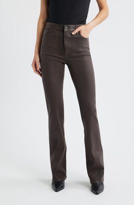 FRAME FRAME The Reboot Coated High Waist Bootcut Jeans