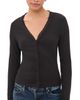 FRAME FRAME The Rib Trim Cardigan Black - 1