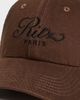 FRAME FRAME The Ritz Unisex Baseball Cap Brown One - 5