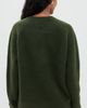 FRAME FRAME The Ritz Unisex Brushed Cashmere Sweater Military Green - 3