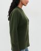 FRAME FRAME The Ritz Unisex Brushed Cashmere Sweater Military Green - 4