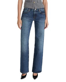 Frame Frame The Saturday Mid Rise Straight Jeans in Logic