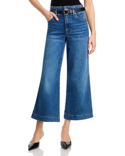 Frame Frame The Seamed High Rise Wide Jeans in Charity