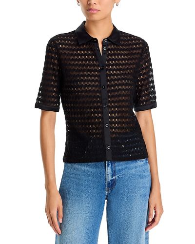 Frame Frame The Short Sleeve Bubble Stitch Shirt