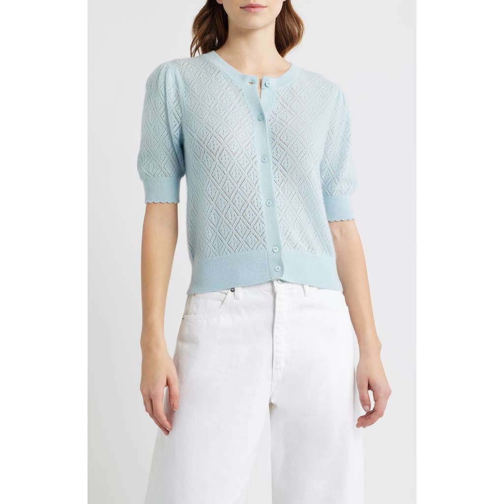 FRAME FRAME The Short Sleeve Cashmere Cardigan