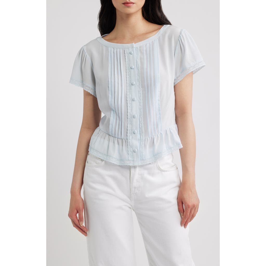 FRAME FRAME The Silk Coquette Top