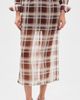 FRAME FRAME The Silk Organza Skirt Silver Peony Plaid - 2