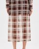FRAME FRAME The Silk Organza Skirt Silver Peony Plaid - 3