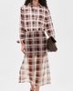FRAME FRAME The Silk Organza Skirt Silver Peony Plaid - 5